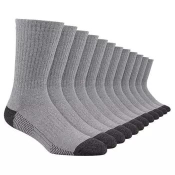 5 пар мужских высоких рабочих носков, влагоотводящих спортивных носков one size fits all серый