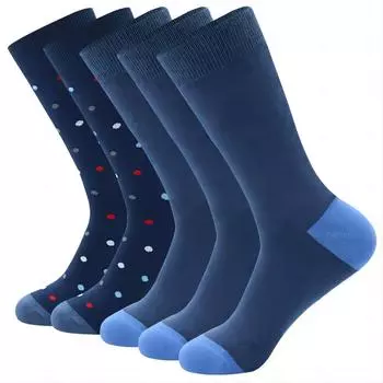 5 пар мужских забавных носков для платья с узором, набор смешных носков, разноцветные полосатые носки из гребенного хлопка, оригинальные носки, крутые дышащие повседневные носки EUR(41-48)US(8-13.5)