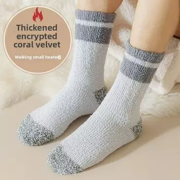 5 пар мужских зимних бархатных и толстых носков для сна в холодную и теплую погоду 5 Pairs