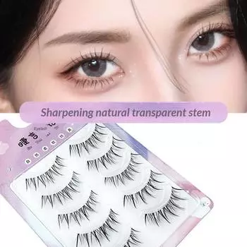 5 пар набора наращивания завитых ресниц. Различные стили повседневной природы. Накладные ресницы и макияж для ресниц. Специальные инструменты. Клей для ресниц.