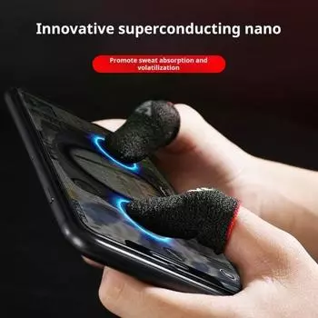 5 пар нарукавников для мобильных игр. Защита пальцев для мобильных игр. Сверхвысокая чувствительность, не царапается. Дышащие кончики пальцев. Накладки на пальцы. Перчатки для большого пальца. красный