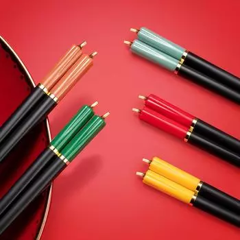 5 пар нескользящих палочек для еды из стекловолокна 9,5-дюймовые уникальные многоразовые палочки для еды Набор кухонных и столовых инструментов в японском китайском стиле 5 pairs