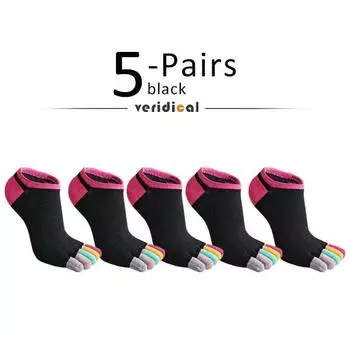 5 пар носков для пальцев ног, невидимые, из чистого хлопка, разноцветные, с мелким вырезом, повседневные, мягкие, дышащие, дезодорирующие, носки с 5 пальцами в стиле Харадзюку EU 35-39
