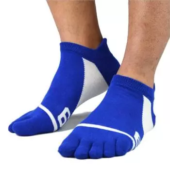 5 пар носков с пятью пальцами, мужские спортивные носки из чистого хлопка, дышащие, удобные, моделирующие, антифрикционные, мужские носки с пятью пальцами