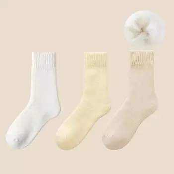 5 пар носков, зимние теплые утепленные носки, носки из полиэстера и хлопка, носки для сна, кашемировые зимние носки 5 Pairs розовый