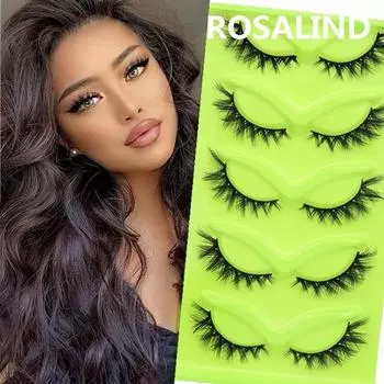 5 пар новых натуральных ресниц Manga, мягкие ресницы, густые накладные ресницы, ежедневные свидания, тонкие ресницы Manga