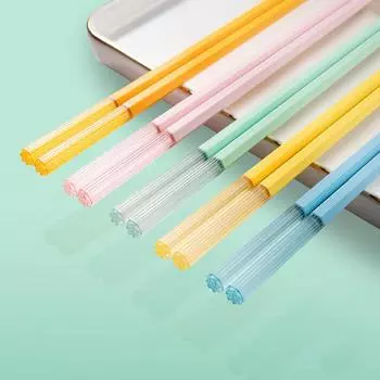 5 пар новых палочек для еды, бытовые, термостойкие, макаронные палочки для еды из высококачественного сплава