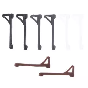 5 пар очков противоскользящий чехол ушной крючок силиконовый противоскользящий держатель для очков 5 pair чёрный