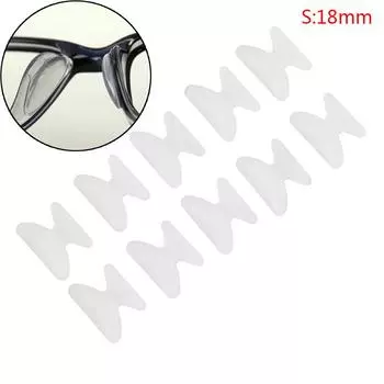 5 пар очков, солнцезащитные очки, противоскользящие силиконовые палочки на носовой упор 1.8MM прозрачный