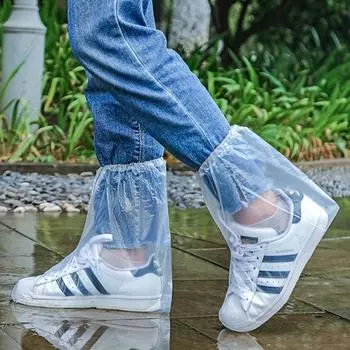 5 пар одноразовых непромокаемых, водонепроницаемых бахил, подходящих для дождливых дней на открытом воздухе, гигиены для домашней уборки прозрачный белый