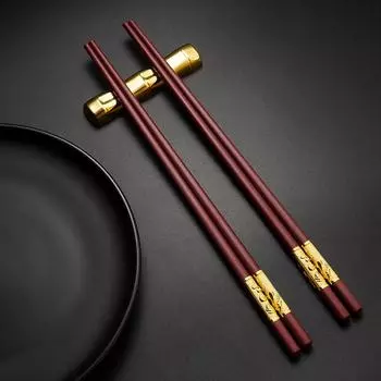 5 пар палочек для еды в китайском стиле, пищевые палочки для суши, многоразовые нескользящие многоразовые палочки для еды из пищевого сплава