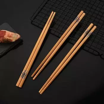 5 пар японских бамбуковых палочек для суши, нескользящие палочки для еды, горячая кастрюля, многоразовые китайские палочки для еды, столовая посуда, кухонные принадлежности