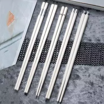 5 пар японских китайских палочек для еды для горячего горшка, шведского стола, многоразовые сплавы, корейские палочки для еды, набор палочек для суши, здоровая кухонная посуда