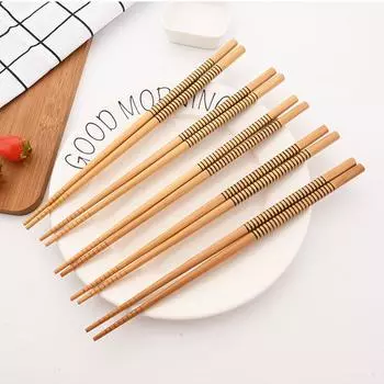 5 пар японских палочек из натурального дерева для креативного узора, палочки для еды, кухонный инструмент, посуда, украшения для ресторана 5Pirs Cat