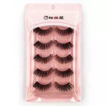 5 пар ресниц Matsudaya G8 Series Super Dense Концертный сценический макияж Натуральные искусственные норковые волосы Накладные ресницы Длинные накладные ресницы Накладные ресницы