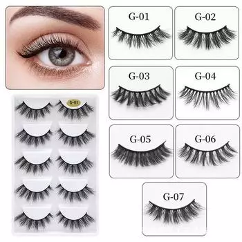 5 пар ресниц, принадлежности для наращивания ресниц, накладные ресницы, реснички для макияжа для женщин, инструменты для макияжа, норковые ресницы, аксессуары для макияжа, накладные ресницы, натуральные ресницы чёрный