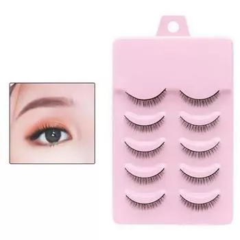 5 пар ресниц, удобные, простые в использовании, реалистичные, модные, короткие, красивые, с перекрестными ресницами для женщин 5pairs