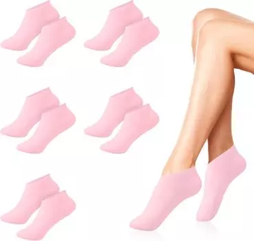 5 пар силиконовых носков для женщин, силиконовые увлажняющие носки для сухих потрескавшихся ног для женщин, силиконовые носки для ног для ухода за мягкими ногами Skin