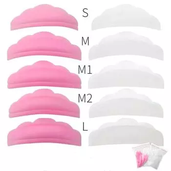 5 пар силиконовых подушечек для ресниц, аксессуары для наращивания ресниц, 3D аппликатор для завивки ресниц, инструменты белый