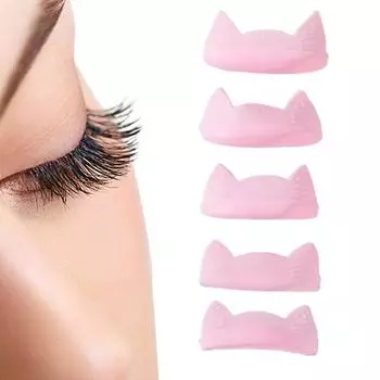 5 пар силиконовых подушечек для завивки ресниц без клея, липкие стержни для ресниц, щиток для подтяжки ресниц, 3D-щипцы для завивки ресниц, аксессуары, аппликаторы L розовый