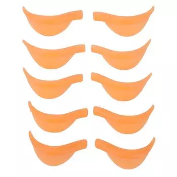 5 пар силиконовых щипцов для завивки ресниц 5 размеров многоразовые мягкие щипцы для подъема ресниц стержни для красоты оранжевый