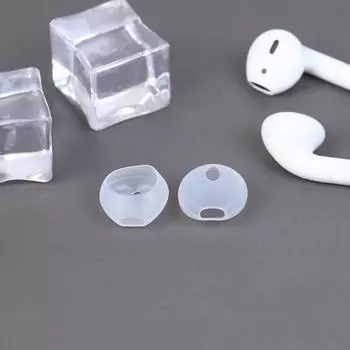 5 пар универсальных чехлов для наушников, силиконовые, противоскользящие, из мягкой резины, колпачки для наушников чистый