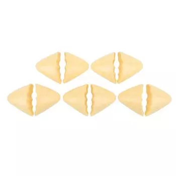 5 пар вставок для пальцев ног из пенополиуретана, толстые, мягкие, универсальные наполнители для пальцев ног для больших свободных туфель половинного размера, бежевые бежевый