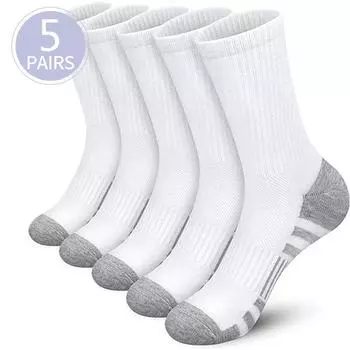 5 пар высококачественных мужских носков для велоспорта и бега на открытом воздухе, удобные и мягкие всесезонные мужские спортивные носки большого размера EU 38-43