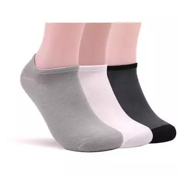 5 пар высококачественных мужских носков из бамбукового волокна, деловые короткие дышащие носки до щиколотки, мужские носки-лодочки EU38-45 EUR38-45 разноцветный