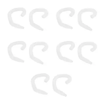 5 пар защитных чехлов для лица с крючками для ушей, мягкие силиконовые многоразовые удобные защитные чехлы для лица с крючками для ушей прозрачный белый