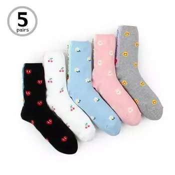 (5 пар) женских носков Good And Fresh Crew AM15 22 - 25 cm