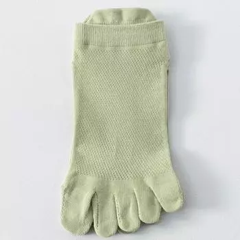 5 пар женских носков с пятью пальцами, летние сетчатые носки до щиколотки, высококачественный хлопок, низкие носки с пальцами, спортивные, милые