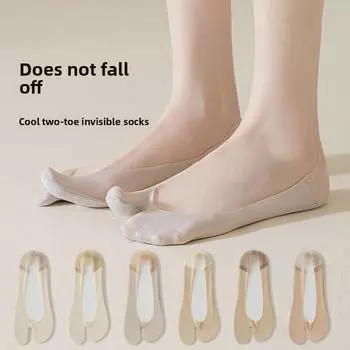 5 пар женских тонких носков-лодочек из чистого хлопка с дезодорирующим эффектом и впитывающими свойствами на весну и лето 5 Pairs телесный/белый
