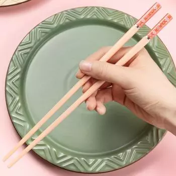 5 пара / набор суши палочки для еды эргономичные анти-царапины яркий цвет современный красивый гладкий цветок палочки для еды столовые принадлежности