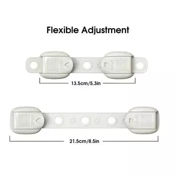 5 PCS Adjustable Multi Latches Baby Safety Locks for Cabinets and Drawers Anti-Pinch Hand Buckle Prevent Accidents