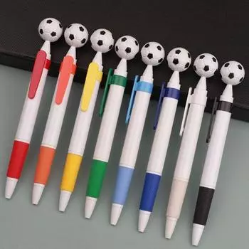 5 Pcs/Bag Creative Football Ballpoint Pen Cute Ink Pens Wrting Stationery Signature Pens Students светло-синий