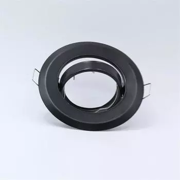 5 PCS Black Fitting Round Ceiling Light GU10 MR16 Fixture Recessed LED Spotlight with MR16 Lamp Holder for Indoor Lighting