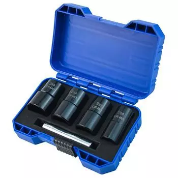 5 Pcs/Box Lug Nut Remover Removal Tool 17mm 19mm 21mm 22mm Damaged Nut Bolt Screw Remover Nut and Bolt Extractor Car Acesssories CHINA