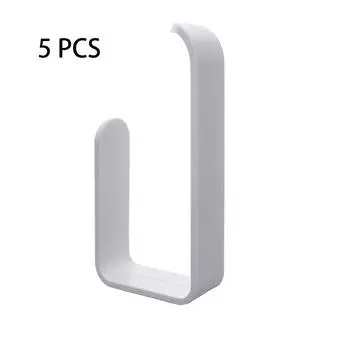 5 PCS Plastic Toilet Paper Rack Self Adhesive Tissue Roll Dispenser Toilet Paper Holder Bathroom
