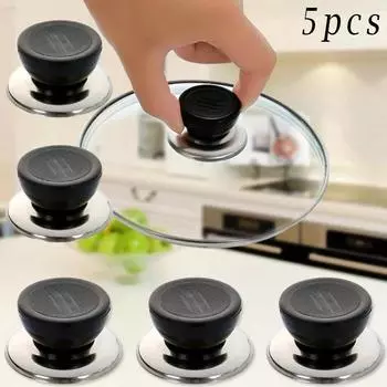 5 Pcs Universal Lid Knobs Cap Replacement Kitchen Cookware Pot Pan Lid Hand Grip Knob Handle Cover Pan Lid Handle Kitchen Tools