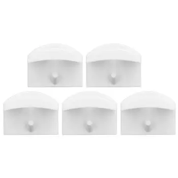 5 PCS Wall Hat Rack Self Adhesive Baseball Hat Hanger Hook Earphone Necklace Storage Rack White белый