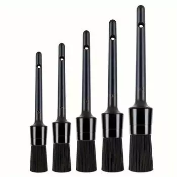 5-piece car detail brush set, car detail cleaning set, used to clean the dashboard inside and outside the vehicle красный