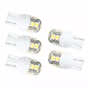 5 Pieces 10SMD 1210 194 168 192 W5w SMD Dome Index Car LED Lamp Bulbs Wedge White Light DC12V Auto Signal Stop Light белый
