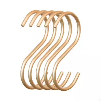 5 Pieces Closet Hook S Hanging Utensil Aluminum Alloy Hook,Closet Storage Hanger for Towels silver