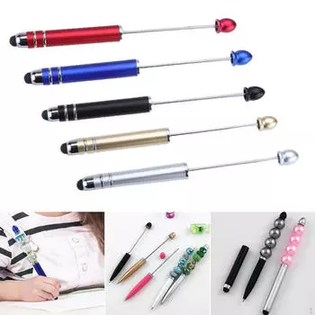 5 штук креативных ручек-роллеров с бусинами для занятий в классе, экзаменов, школ, офиса, заметок