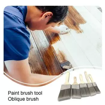 5 Pieces Painting Brushes Corner Decorating Varnish Oil Brush Tool
