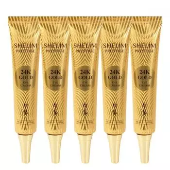 5 Pieces Shirim 24k Gold Prestige Eye Cream Tube Type 40ml