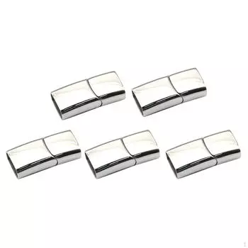 5 прямоугольных замков, прочные ювелирные изделия из нержавеющей стали, застежки для ожерелья, ремесла, мульти 8*4mm
