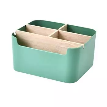 5 ячеек настольный ящик для хранения многофункциональный держатель пульта дистанционного управления для телевизора новый ящик для хранения пульта дистанционного управления зелёный