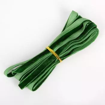 5 ярдов, 10 мм, разные цвета, варианты, бархатная лента, велюровая тесьма, повязка на голову, аксессуары для повязки для волос зелёный/глубокий